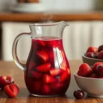 Domowy kompot z owoców w dzbanku jako element tradycyjnej diety